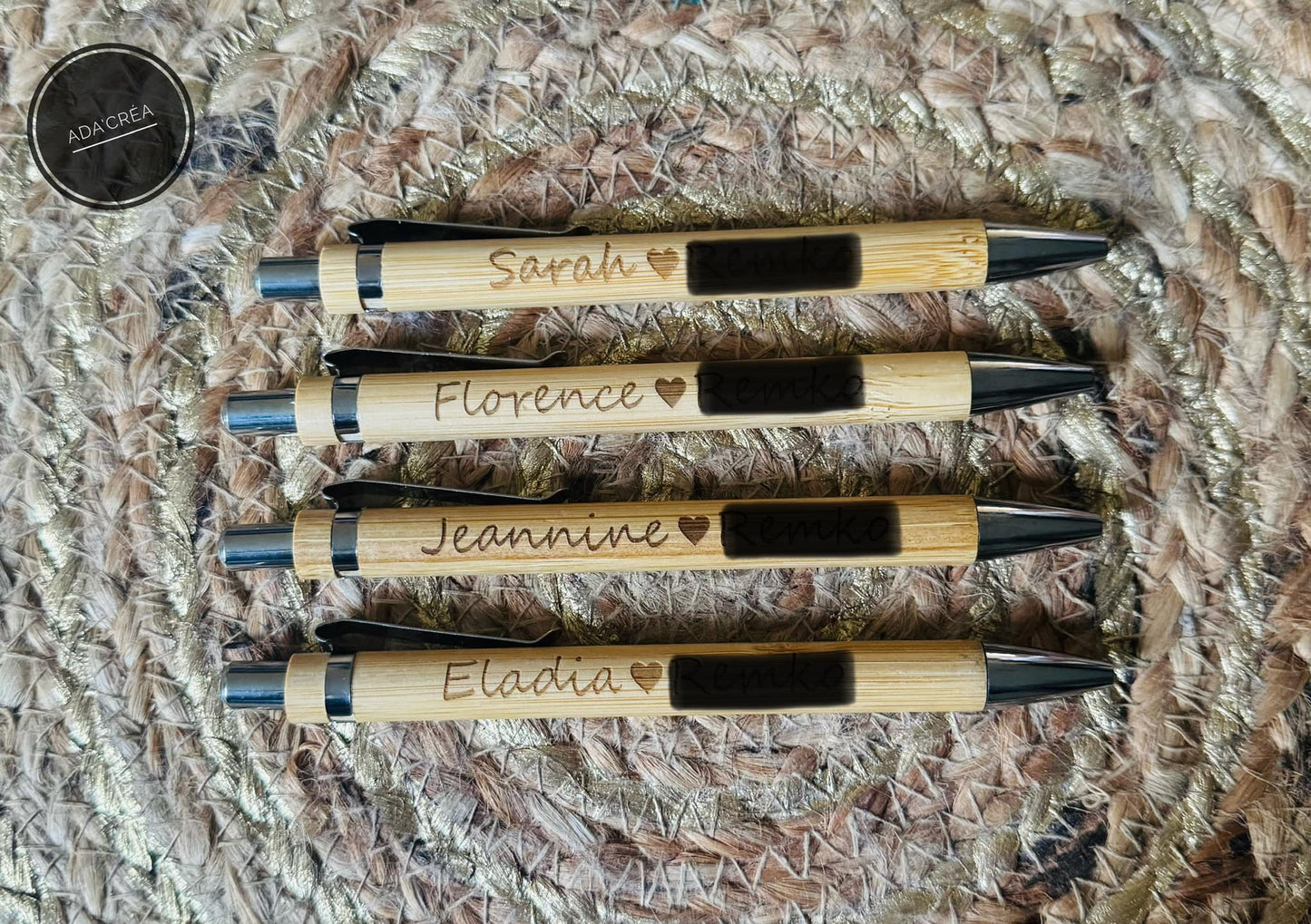 Bics en bois personnalisables