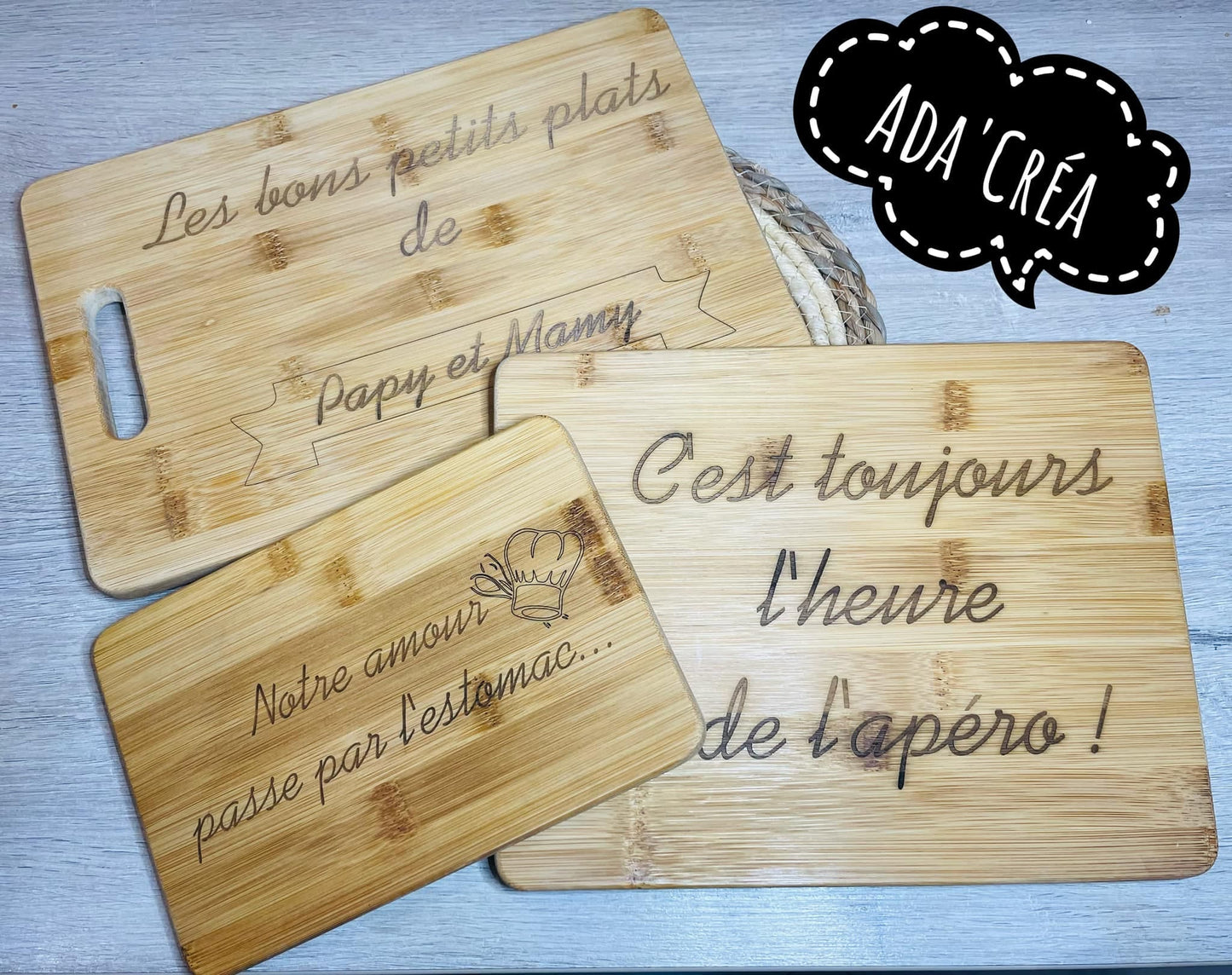 Planches à découper personnalisables
