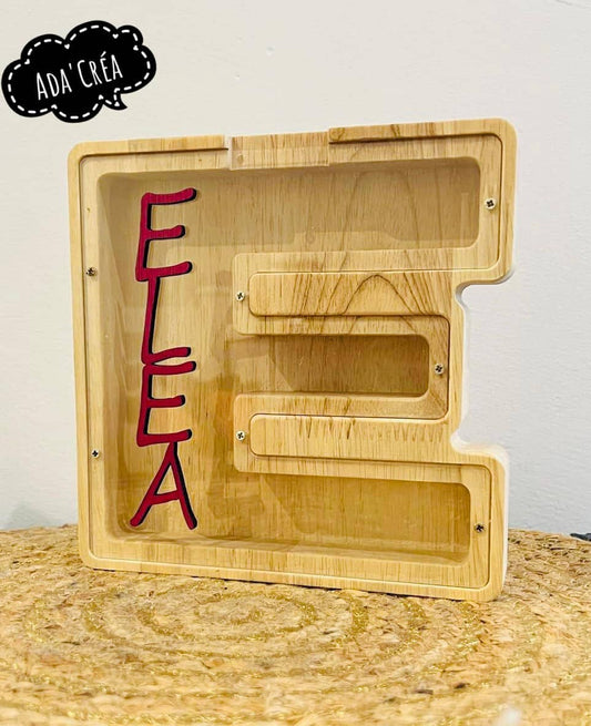 Tirelires en bois et plexiglas personnalisées