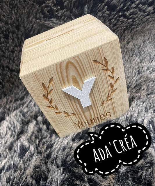 Tirelires en bois personnalisables