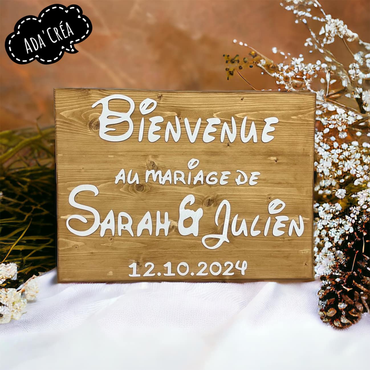 Panneau de bienvenue personnalisable
