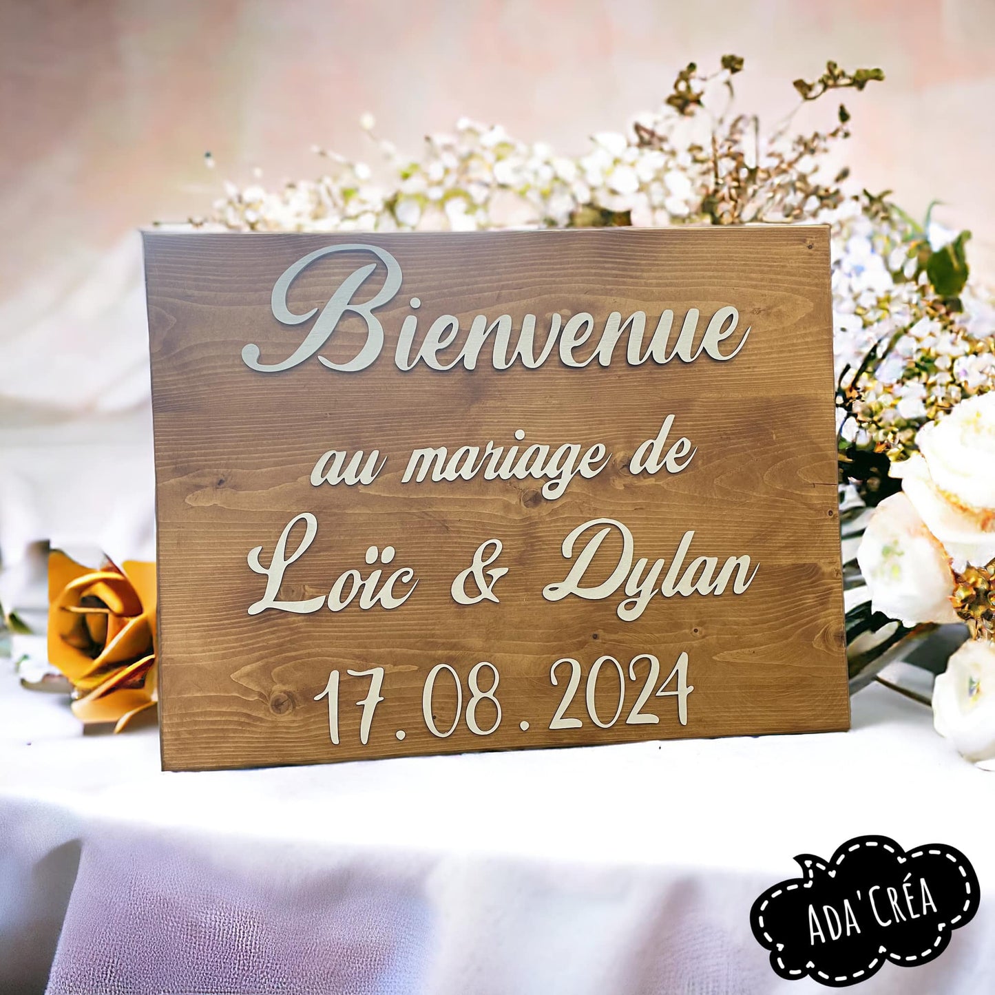 Panneau de bienvenue personnalisable
