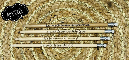Crayons en bois personnalisés