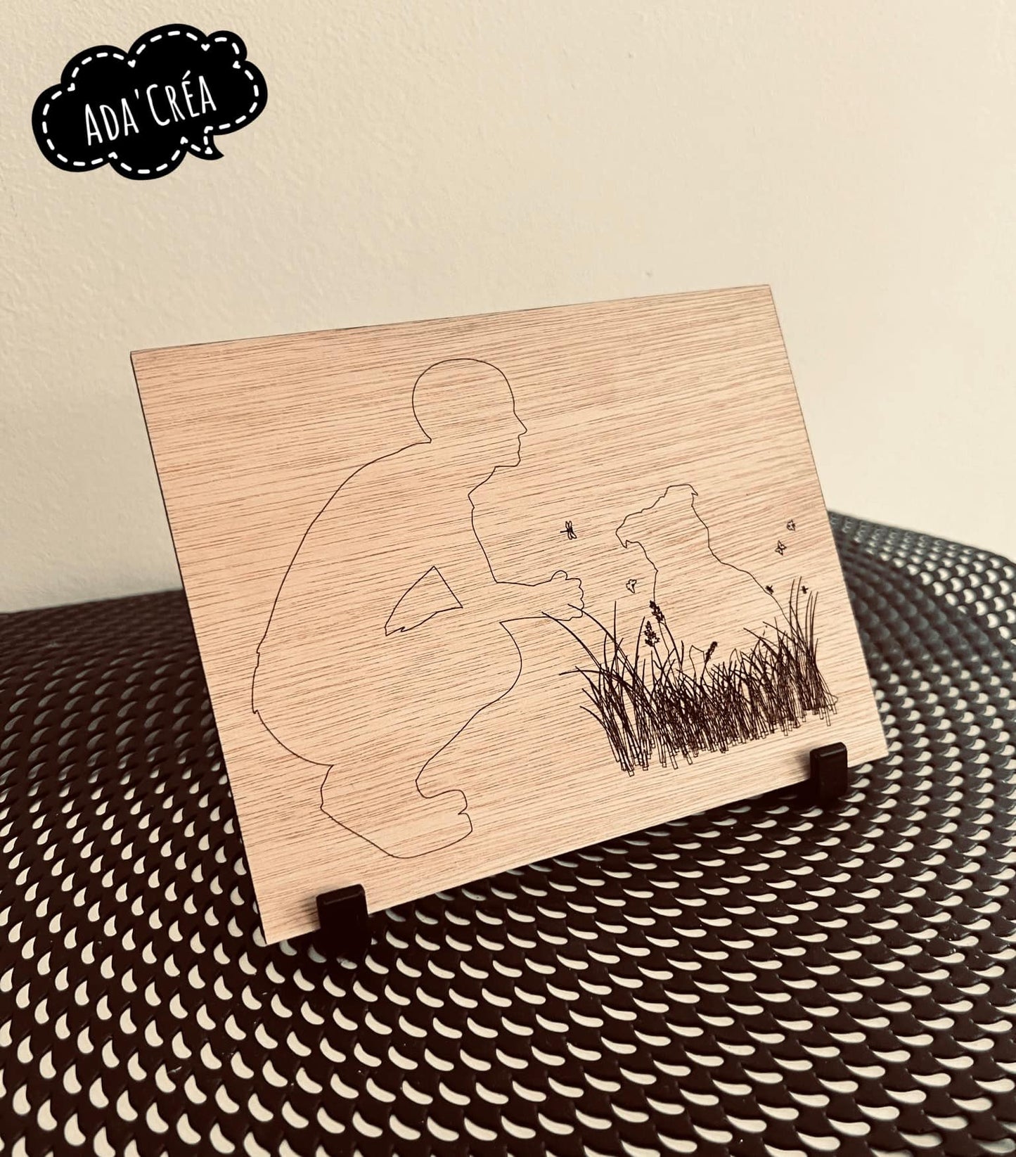 Plaque en bois personnalisée "Souvenir de mon animal de compagnie"