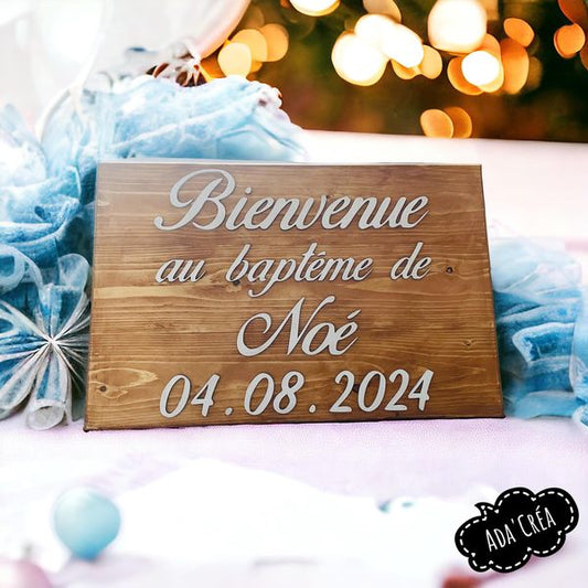 Panneau de bienvenue personnalisable