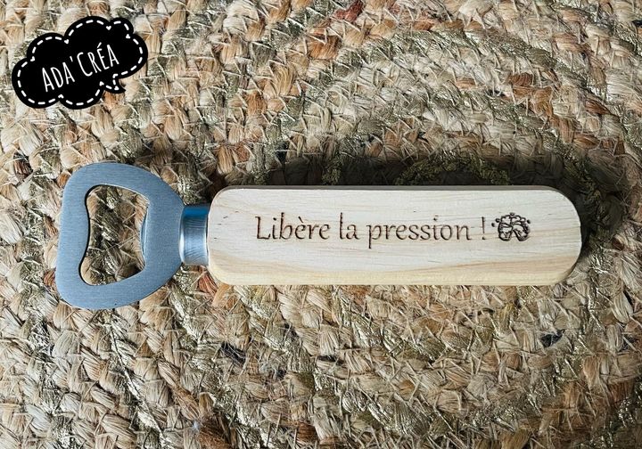 Ouvre-bouteilles en bois personnalisables
