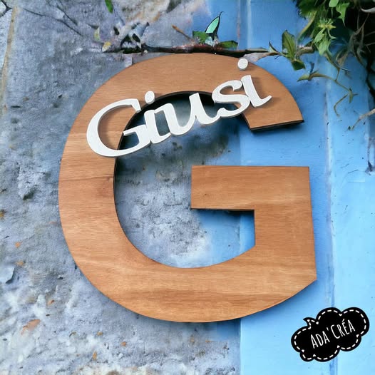 Grande lettre personnalisable