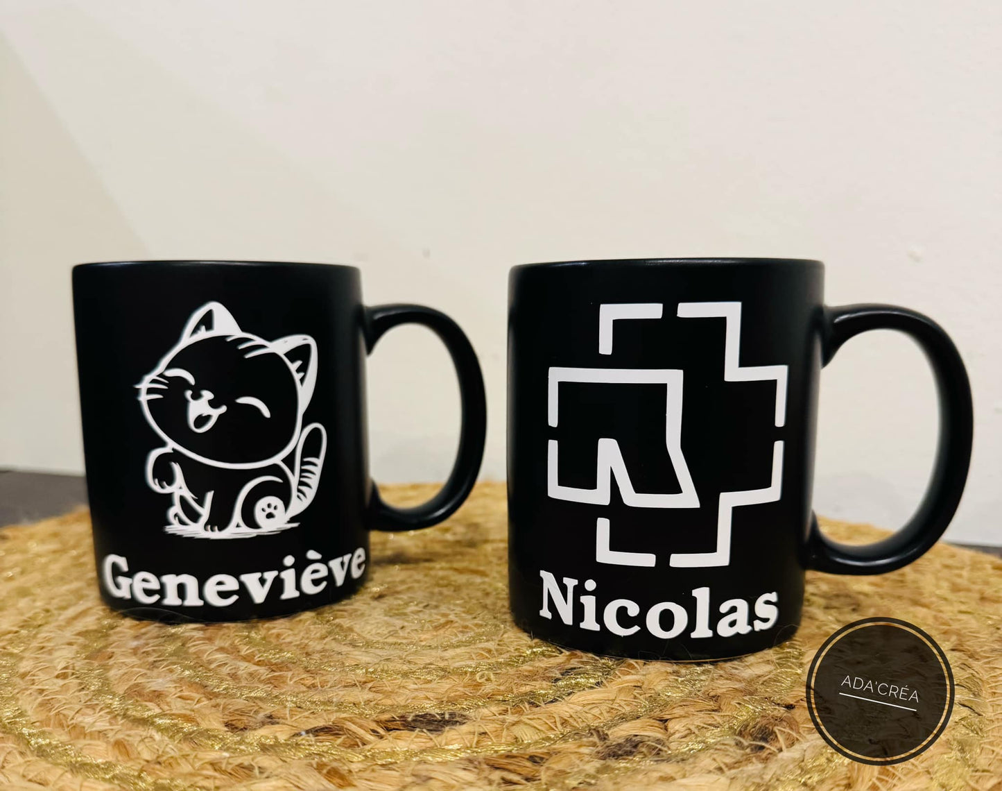 Mugs de couleur personnalisables