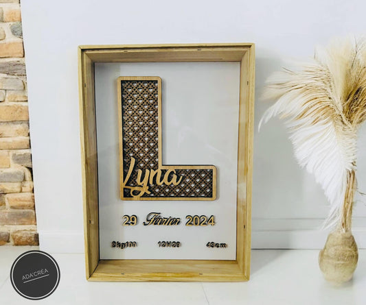 Urne en bois et plexiglas personnalisable