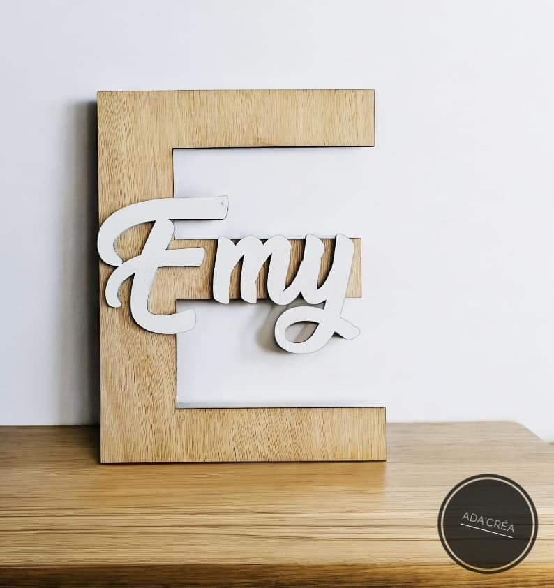 Grande lettre personnalisable