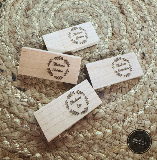 Clé USB en bois personnalisable