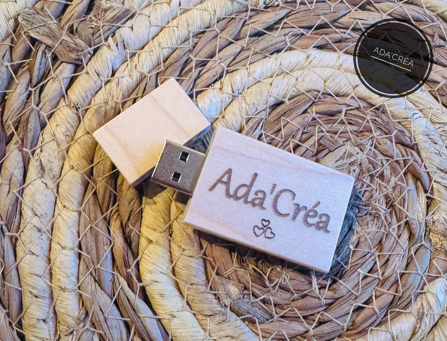 Clé USB en bois personnalisable