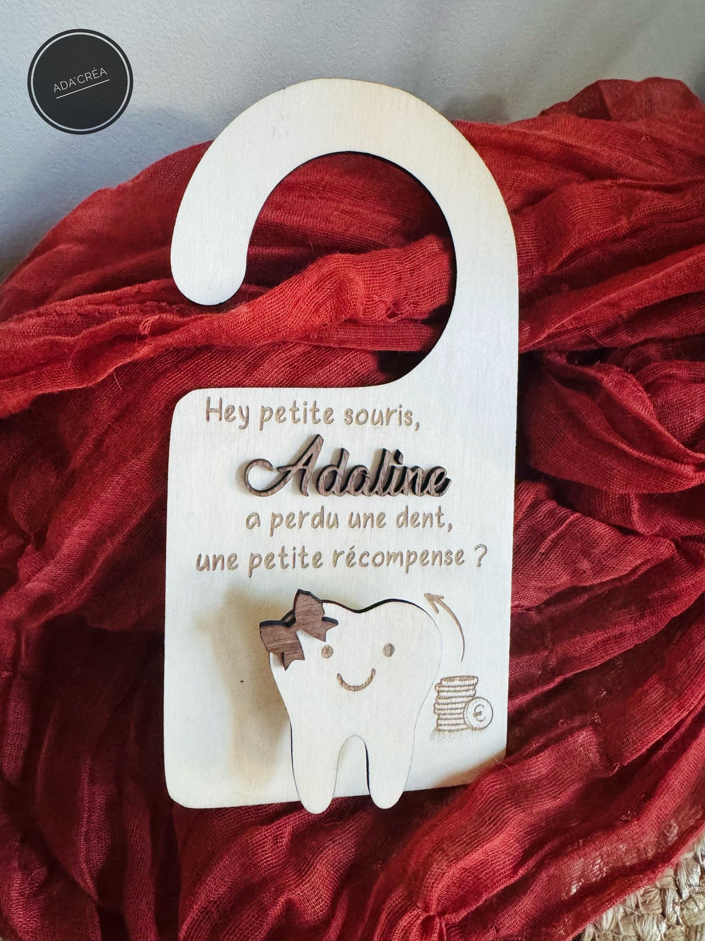 Pancarte de chambre en bois personnalisable