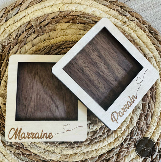 Magnets en bois personnalisables