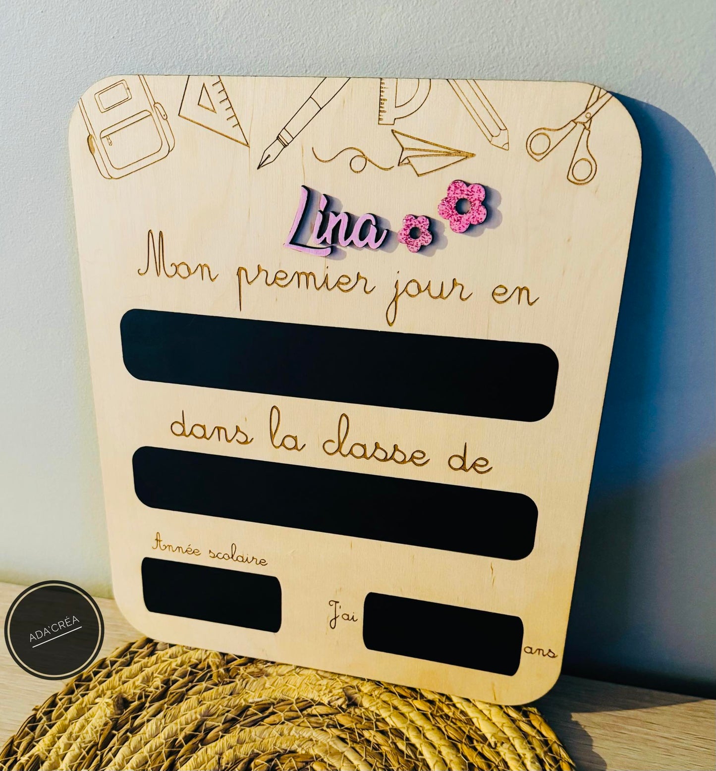 Panneau rentrée scolaire "Ardoise"