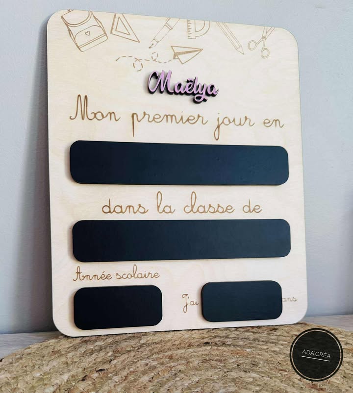 Panneau rentrée scolaire "Ardoise"