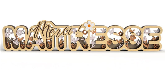 Décoration "Merci Maitresse"